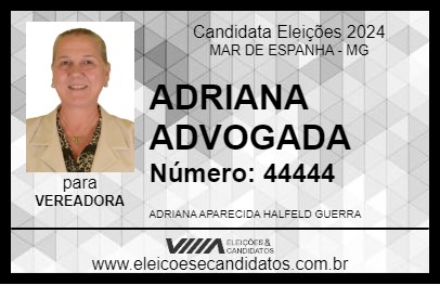 Candidato ADRIANA ADVOGADA 2024 - MAR DE ESPANHA - Eleições