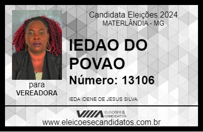 Candidato IEDAO DO POVAO 2024 - MATERLÂNDIA - Eleições