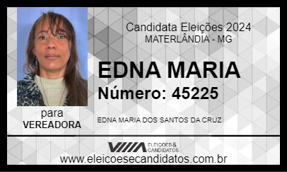 Candidato EDNA MARIA 2024 - MATERLÂNDIA - Eleições