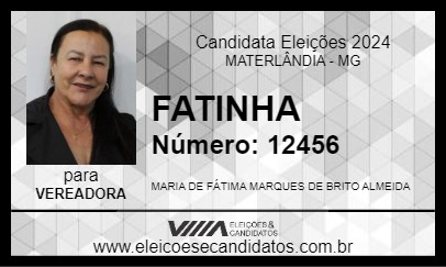 Candidato FATINHA 2024 - MATERLÂNDIA - Eleições