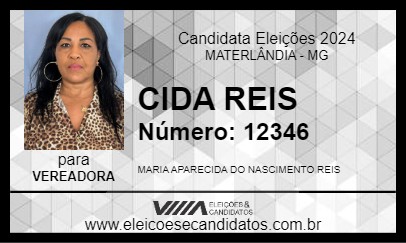 Candidato CIDA REIS 2024 - MATERLÂNDIA - Eleições