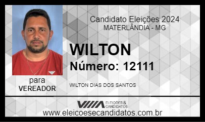 Candidato WILTON 2024 - MATERLÂNDIA - Eleições