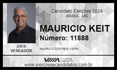 Candidato MAURICIO KEIT 2024 - ARAXÁ - Eleições