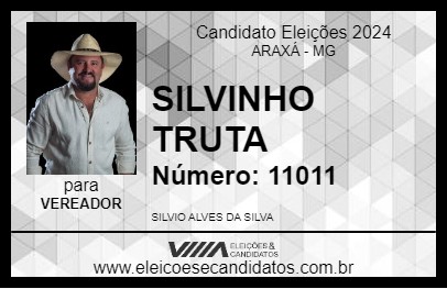 Candidato SILVINHO TRUTA 2024 - ARAXÁ - Eleições