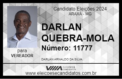 Candidato DARLAN QUEBRA-MOLA 2024 - ARAXÁ - Eleições