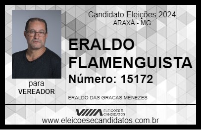 Candidato ERALDO FLAMENGUISTA 2024 - ARAXÁ - Eleições