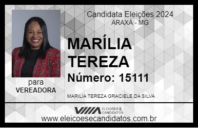 Candidato MARÍLIA TEREZA 2024 - ARAXÁ - Eleições