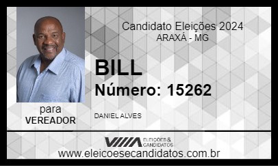 Candidato BILL 2024 - ARAXÁ - Eleições