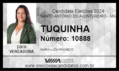 Candidato TUQUINHA 2024 - SANTO ANTÔNIO DO AVENTUREIRO - Eleições