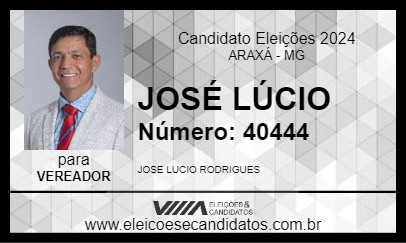 Candidato JOSÉ LÚCIO 2024 - ARAXÁ - Eleições