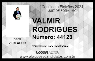 Candidato VALMIR RODRIGUES 2024 - JUIZ DE FORA - Eleições