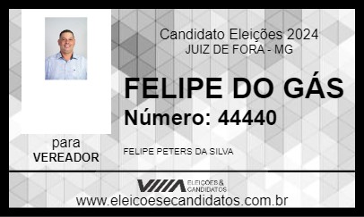 Candidato FELIPE DO GÁS 2024 - JUIZ DE FORA - Eleições