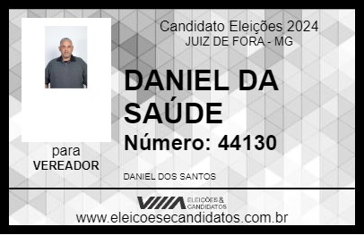 Candidato DANIEL DA SAÚDE 2024 - JUIZ DE FORA - Eleições