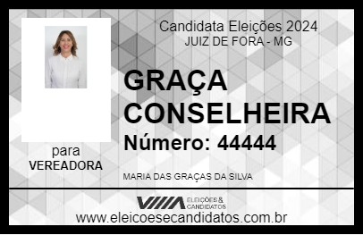 Candidato GRAÇA CONSELHEIRA 2024 - JUIZ DE FORA - Eleições