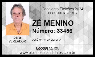 Candidato ZÉ MENINO 2024 - DESCOBERTO - Eleições