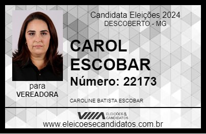 Candidato CAROL ESCOBAR 2024 - DESCOBERTO - Eleições