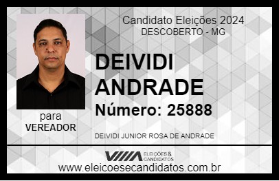 Candidato DEIVIDI ANDRADE 2024 - DESCOBERTO - Eleições