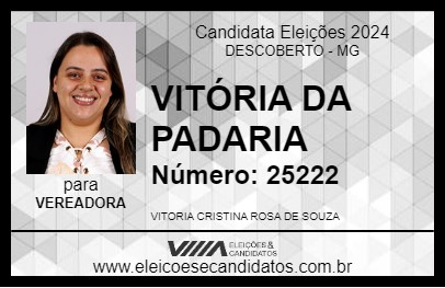 Candidato VITÓRIA DA PADARIA 2024 - DESCOBERTO - Eleições