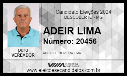 Candidato ADEIR LIMA 2024 - DESCOBERTO - Eleições