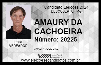 Candidato AMAURY DA CACHOEIRA 2024 - DESCOBERTO - Eleições