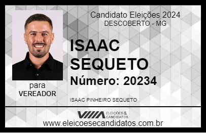 Candidato ISAAC SEQUETO 2024 - DESCOBERTO - Eleições