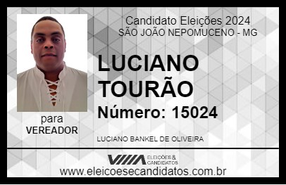 Candidato LUCIANO TOURÃO 2024 - SÃO JOÃO NEPOMUCENO - Eleições