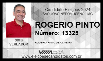 Candidato ROGERIO PINTO 2024 - SÃO JOÃO NEPOMUCENO - Eleições