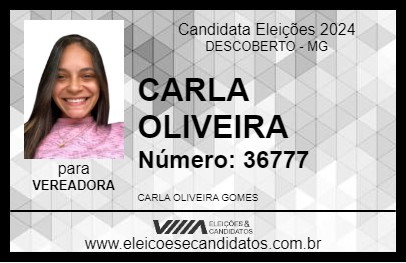 Candidato CARLA OLIVEIRA 2024 - DESCOBERTO - Eleições