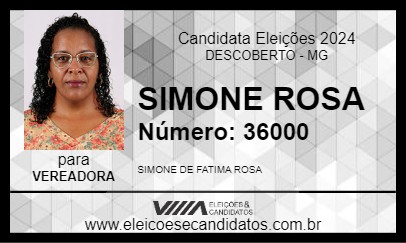 Candidato SIMONE ROSA 2024 - DESCOBERTO - Eleições