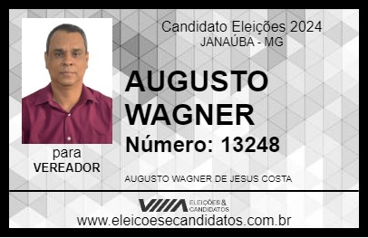 Candidato AUGUSTO WAGNER 2024 - JANAÚBA - Eleições