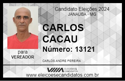 Candidato CARLOS CACAU 2024 - JANAÚBA - Eleições