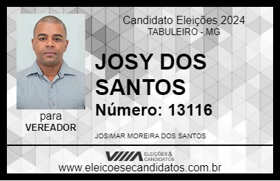 Candidato JOSY DOS SANTOS 2024 - TABULEIRO - Eleições