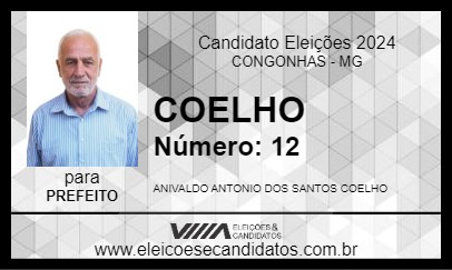 Candidato COELHO 2024 - CONGONHAS - Eleições