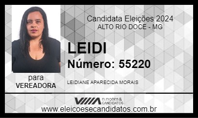 Candidato LEIDI 2024 - ALTO RIO DOCE - Eleições