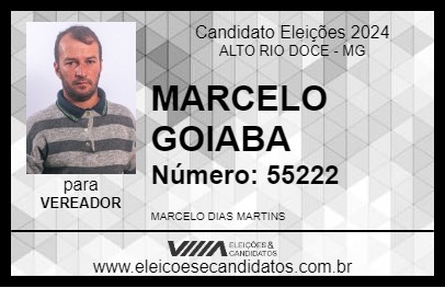 Candidato MARCELO GOIABA 2024 - ALTO RIO DOCE - Eleições