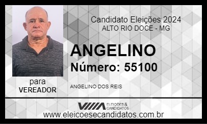 Candidato ANGELINO 2024 - ALTO RIO DOCE - Eleições