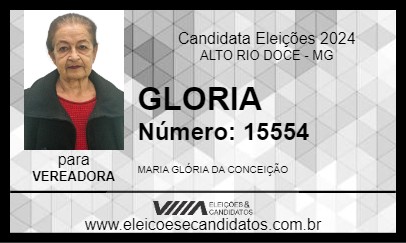 Candidato GLORIA 2024 - ALTO RIO DOCE - Eleições