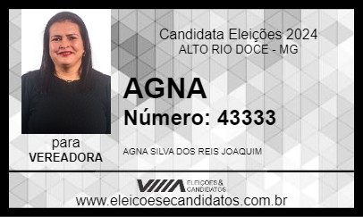 Candidato AGNA 2024 - ALTO RIO DOCE - Eleições