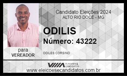 Candidato ODILIS 2024 - ALTO RIO DOCE - Eleições