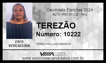 Candidato TEREZÃO 2024 - ALTO RIO DOCE - Eleições