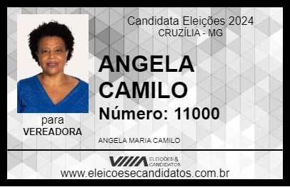 Candidato ANGELA CAMILO 2024 - CRUZÍLIA - Eleições