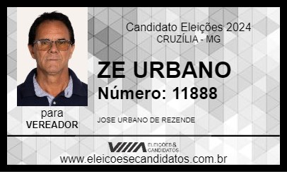 Candidato ZE URBANO 2024 - CRUZÍLIA - Eleições