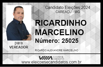 Candidato RICARDINHO MARCELINO 2024 - CAREAÇU - Eleições