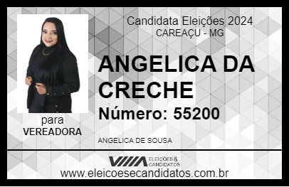 Candidato ANGELICA DA CRECHE 2024 - CAREAÇU - Eleições