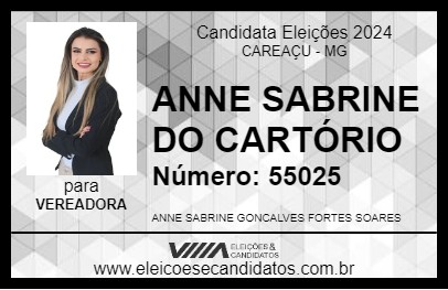 Candidato ANNE SABRINE FORTES 2024 - CAREAÇU - Eleições