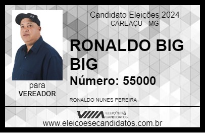 Candidato RONALDO BIG BIG 2024 - CAREAÇU - Eleições