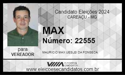 Candidato MAX 2024 - CAREAÇU - Eleições