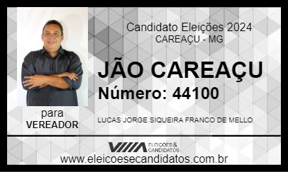 Candidato JÃO CAREAÇU 2024 - CAREAÇU - Eleições