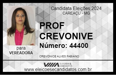 Candidato PROF. CREVONICE 2024 - CAREAÇU - Eleições