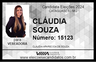 Candidato CLÁUDIA SOUZA 2024 - CATAGUASES - Eleições